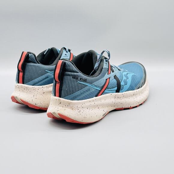 Saucony Shoes Womens 7.5 Blue Endorphin Trail PWRRUN ProTech Running Sneakers - Picture 7 of 10